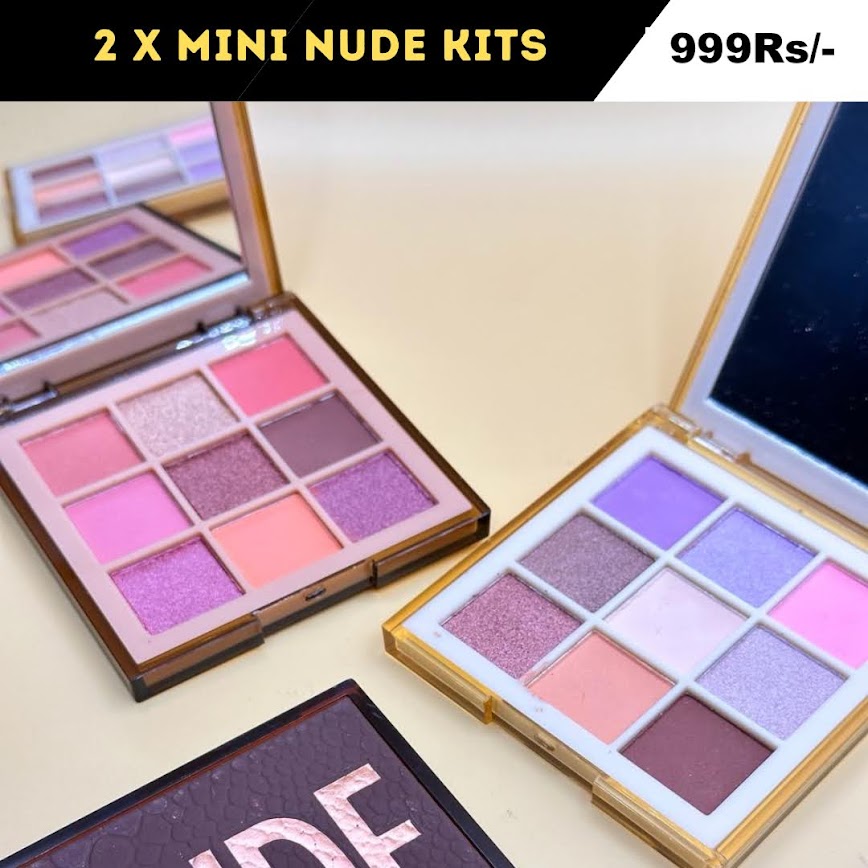 2 Huda Beauty Mini Nude Eye Palettes
