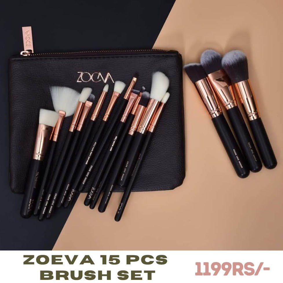 15 Pcs Zoeva Brush Set