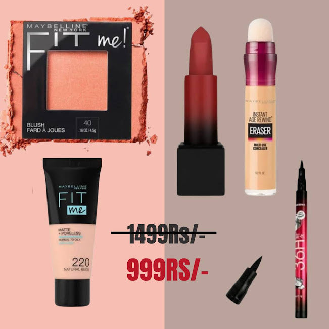 FIt me Face Deal – Blush, Foundation, Lipstick, Age rewinder and Liner