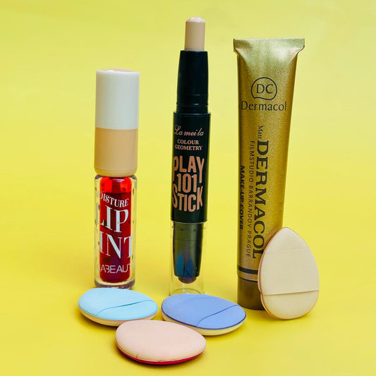 Flawless Face Deal – Dermacol + Twin Concealer + Tint + 4 Finger Puff Blenders