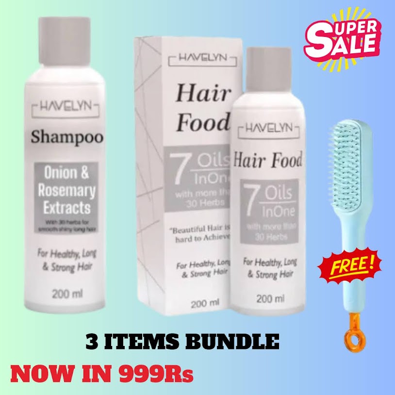 3-in-1 Hair Care Deal - Hair Oil , shampoo & brush