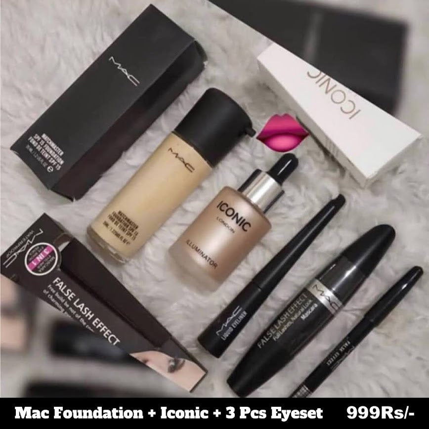 MAC Foundation+Iconic+3 Pcs Eye Set
