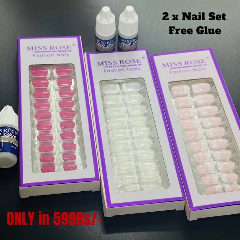 2 MR Nail Sets with Free Glue