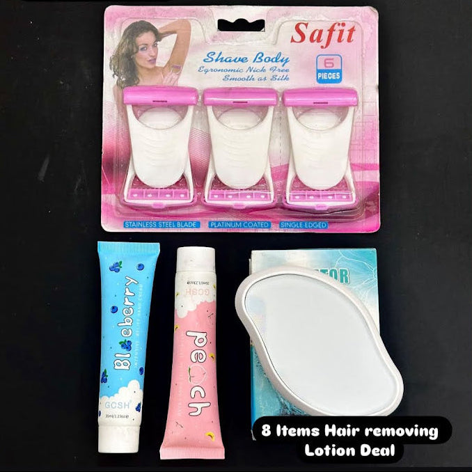 Hair Removal Deal – Safit Razors + Magic Crystal Hair Eraser + Pocket Hand Cream