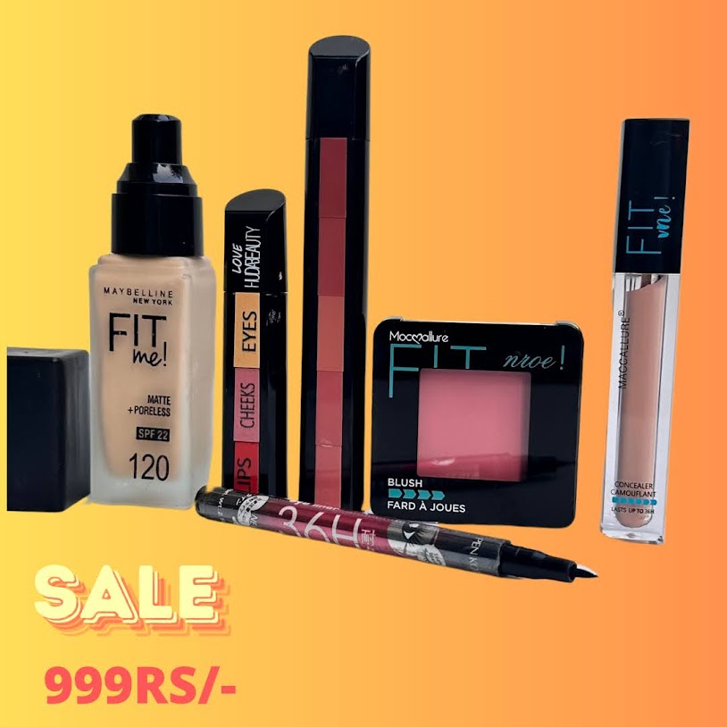Fit me - Glass Found, concelor, blusher, 5 in 1 & 3 in 1 Stick & 36HRs liner