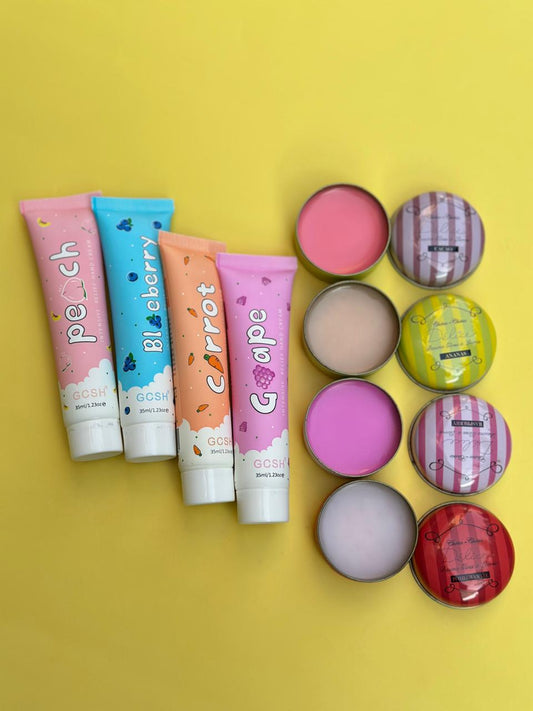 8 Pcs Winter Care Deal – 4 Lip Balms + 4 Pocket Size Hand Creams