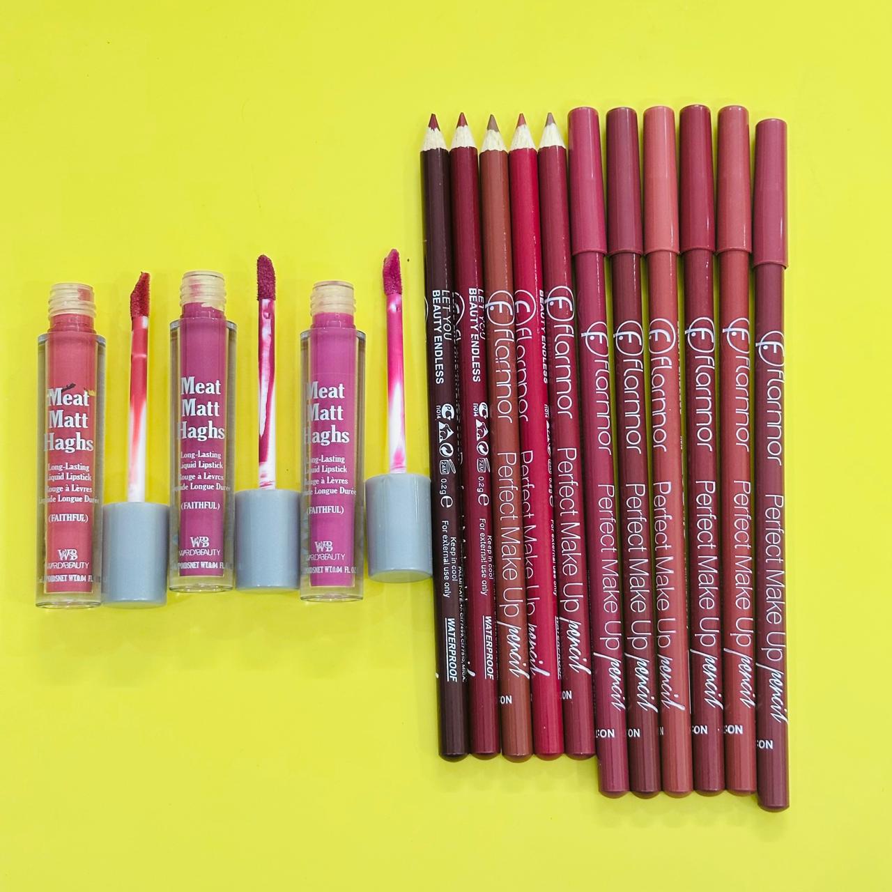 Ultimate Lip Deal β 12 Nude Lip Pencils + 3 Meet Matte Gloss Set