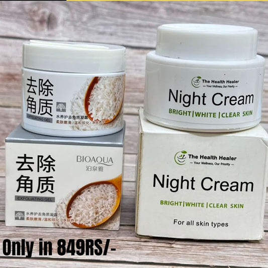 The Healer Night Cream + Bio Aqua Gel