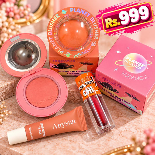 3 Items Beauty Deal – Planet Blush + Mini Tint + Anysun Lip Balm