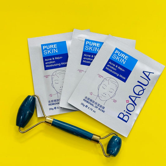 Set of 3 Face Masks + Jade Roller – Ultimate Skincare Combo