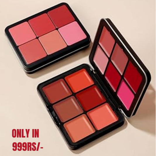 12 Colour Lip & Blush Palette