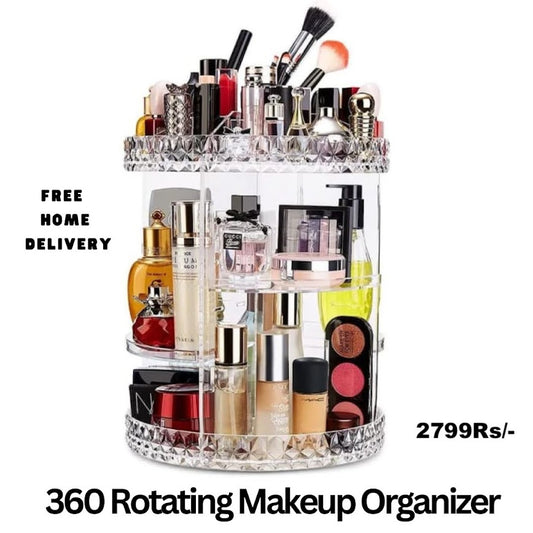 360° Rotating Makeup Organizer