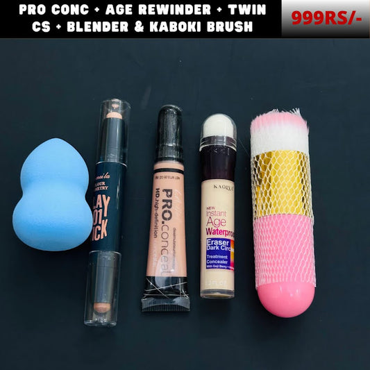 Pro conc, Age rewinder , Twin CS , Blender & kaboki brush
