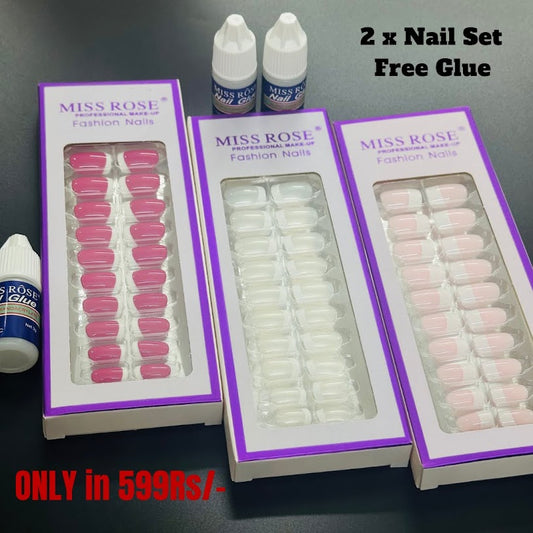 2 MR Nail Sets with Free Glue