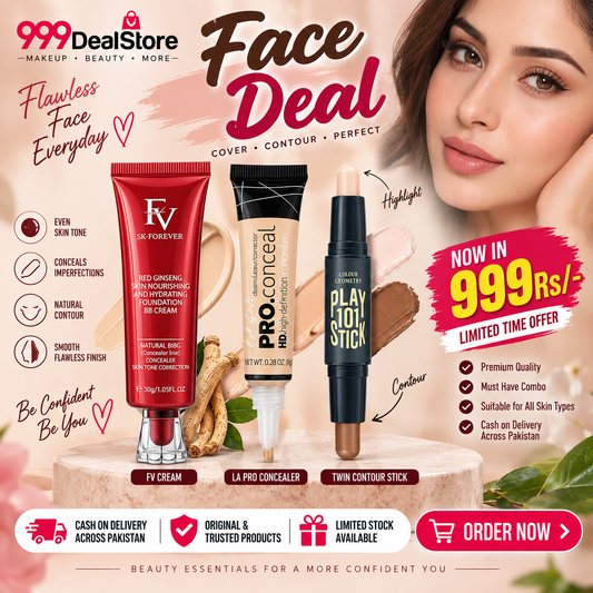 3 Pcs Combo Deal – FV BB Cream + Pro Concealer + Twin Contour Stick