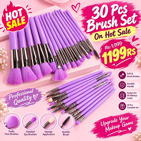 30 Pcs Makeup Brush Set