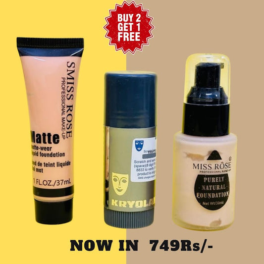 Buy 2 Get 1 Free – Miss Rose & Krylon Foundation Deal