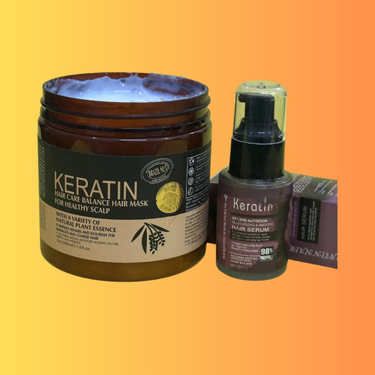 2 in 1 Hair Deal – Keratin Mask & Serum
