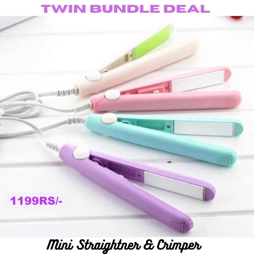 Twin Deal Mini Straightener & Crimper