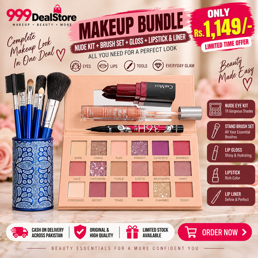 Nude Kit + Stand Brush + Matte Gloss + Eyeliner + Lipstick
