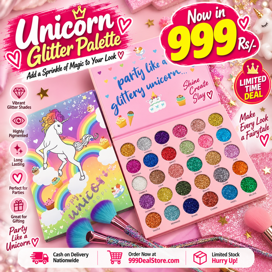 Unicorn Glitter Eyeshadow Palette