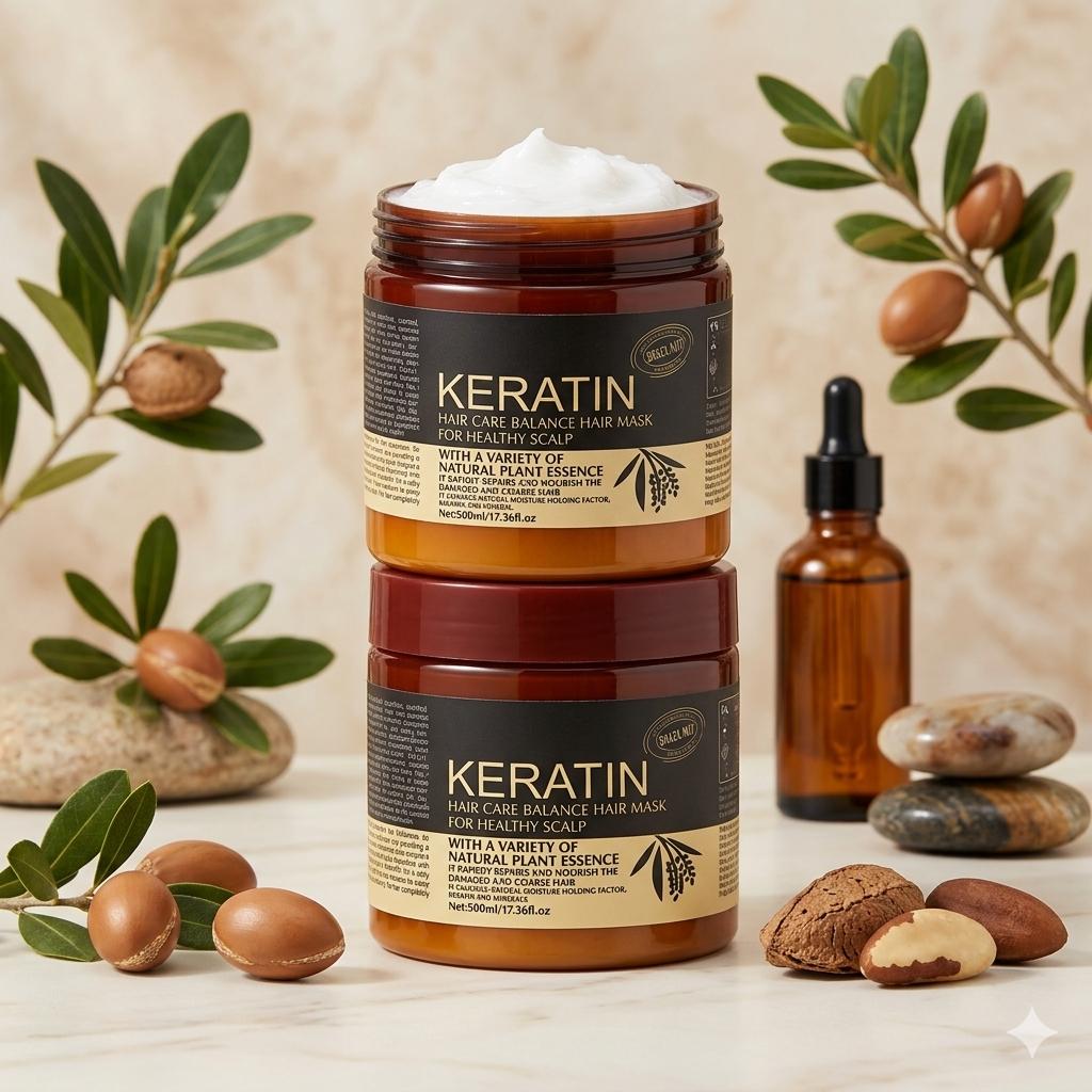 Buy 1 Get 1 Free - Keratin Hair Care Balance Hair Mask