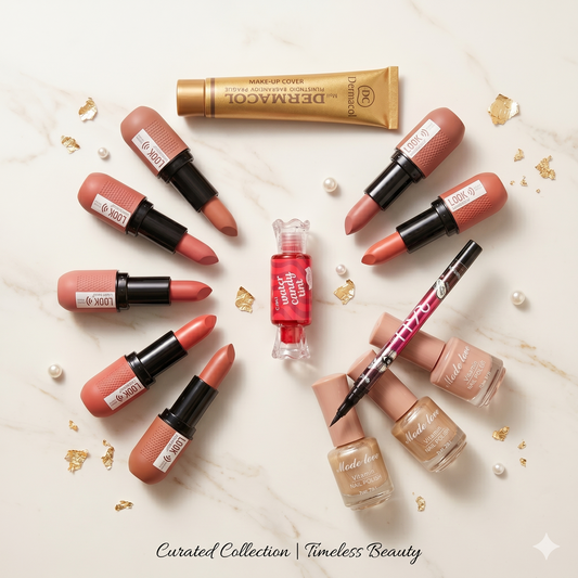 Beauty Deal - Dermacol, Lipstick, Candy Tint, Nude Nail Paint, and Liner