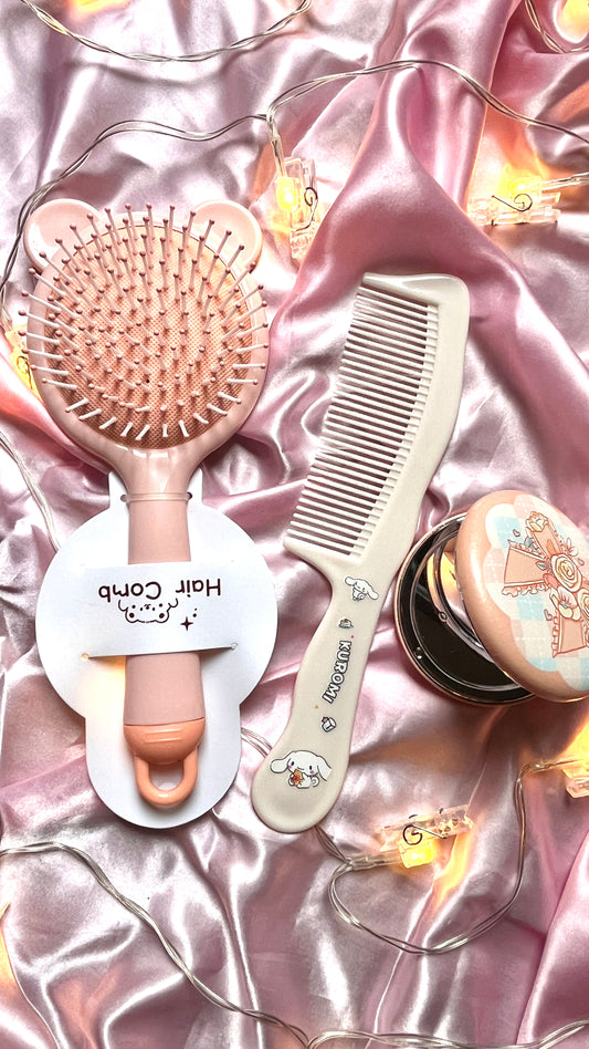 Perfect Hair Deal – Hair Brush, Hair Comb & Twin Side Mirror Set