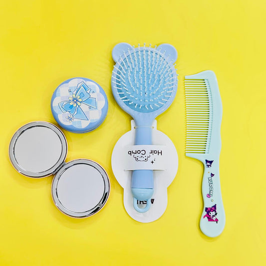 Perfect Hair Deal – Hair Brush, Hair Comb & Twin Side Mirror Set