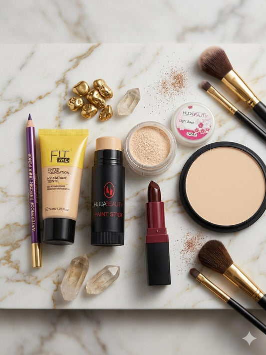 Ultimate Base & Lip Deal 6 Pcs (Tube Found + Face stick , Pan Cake & Handi Base + Lipstick & Lip Pencil