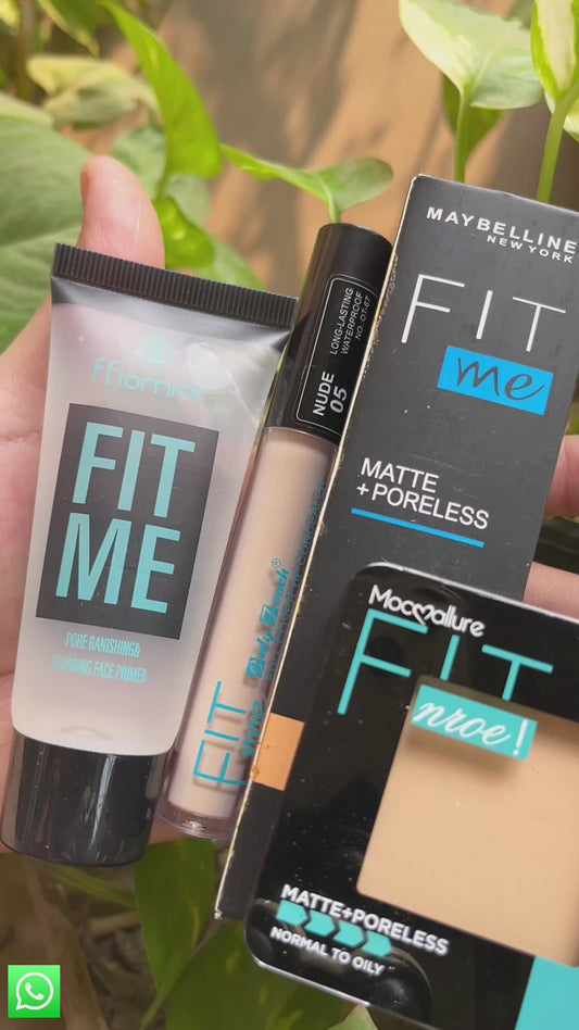 Fit Me Deal – Glass Foundation, Face Powder, Concealer & Tube Primer