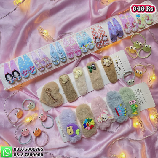 Set of 4 Stylish Hair Clips Deal - 30 PCS
